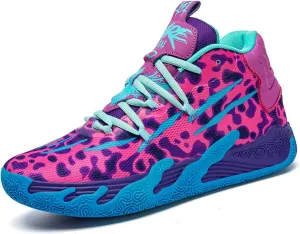 Men's High-Top Basketball Sneakers - Breathable Non-Slip Rubber Sole for Running,Casual Wear & Sports Training Lightweight Cushioning Workout Shoes​