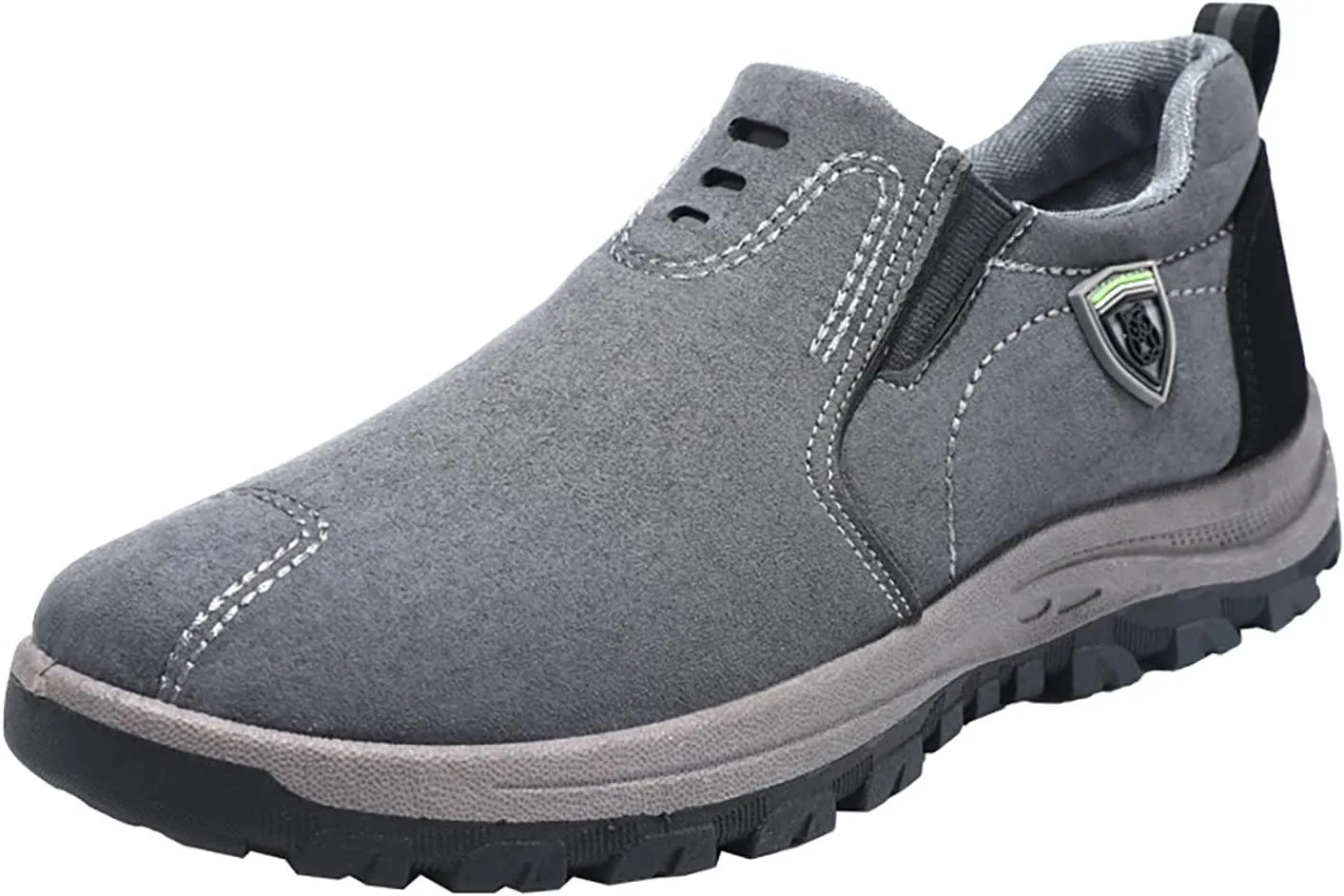 Men's Lightweight Non Slip Barefoot Shoes Supportive Running Athletic Sneaker Hook and Loop Orthopedic Sneakers