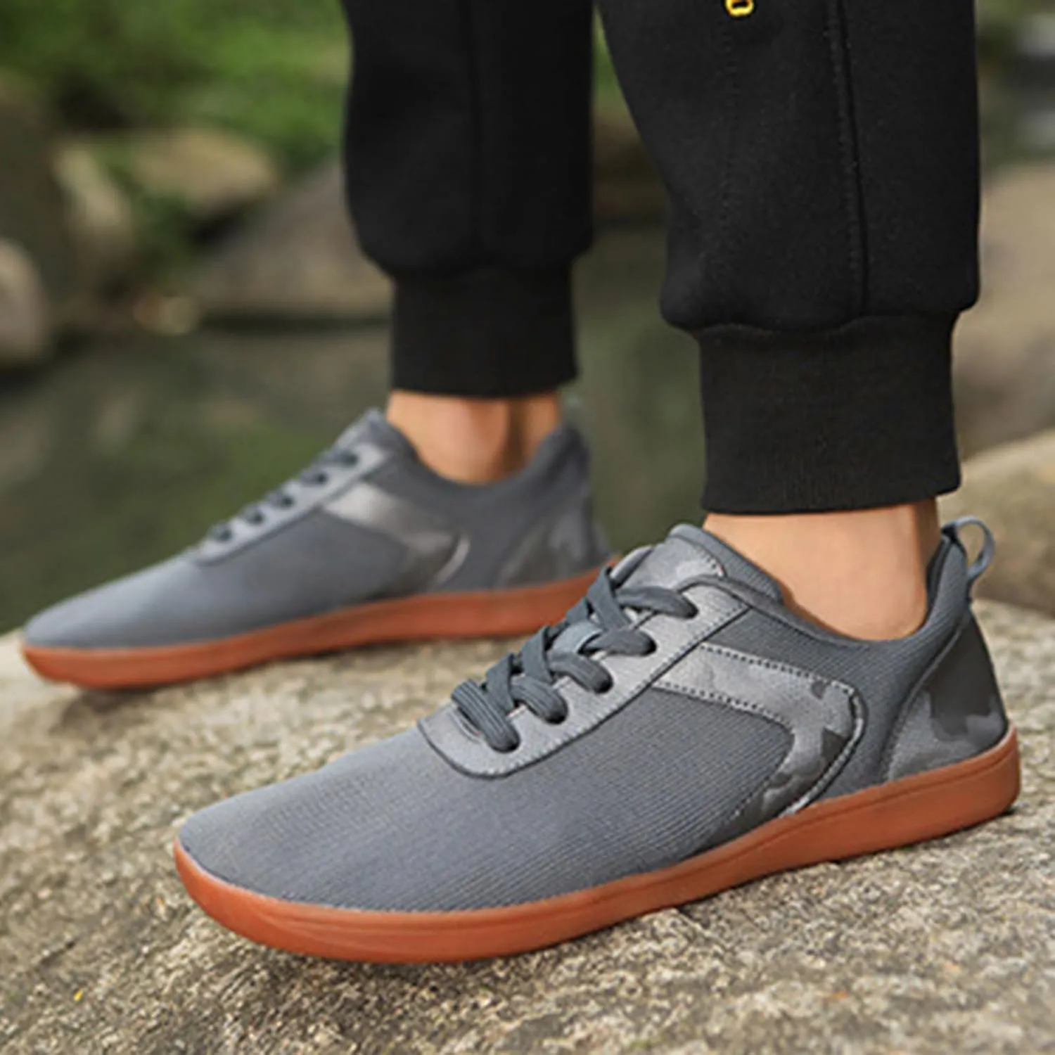 Mens Loafers & Slip-Ons Unisex Thin Soled Wide Last Casual Sneakers Light-Weight Walking Shoes Casual Mens Slip on Shoes