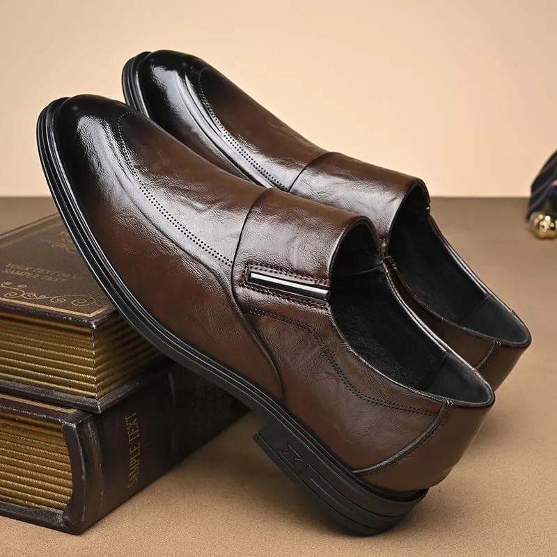 Men's Loafers Casual Slip On Shoes Soft Loafers for Men Lightweight Driving Boat Shoes Mens Genuine Leather Slip on Loafers Lightweight Non Slip Soft Driving Business Work Casual Shoes