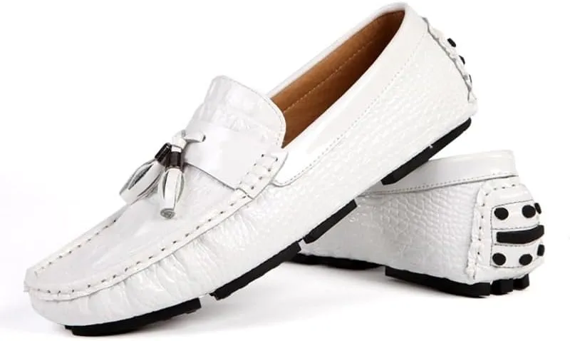Men's Loafers Shoes Tassel Cow Leather Casual Dress Man Shoes Genuine Leather Loafers for Men