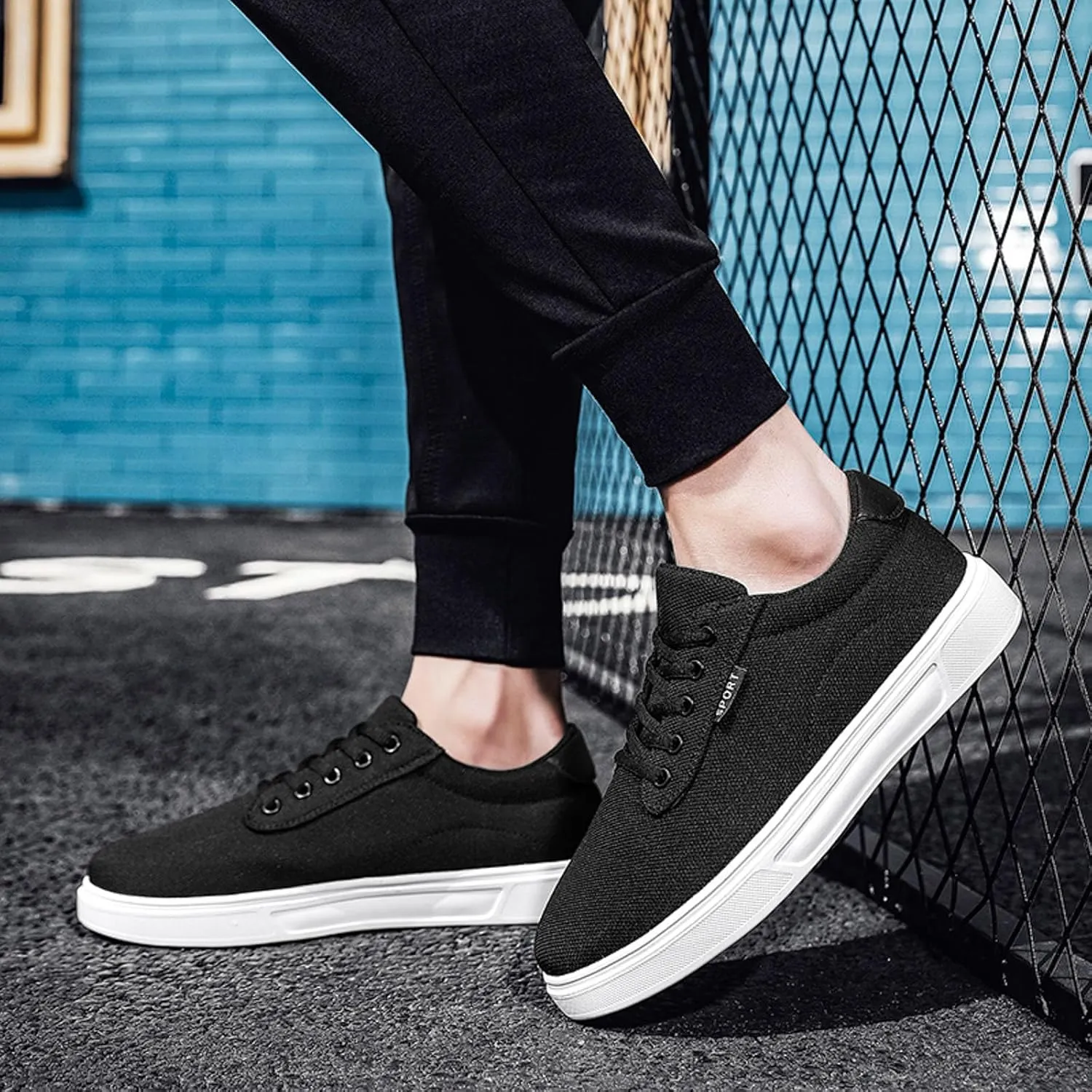 Men's Non Slip Barefoot Minimalist Shoes Business Mesh Breathable Walking Shoe Breathable Lace Up Shoes for Men