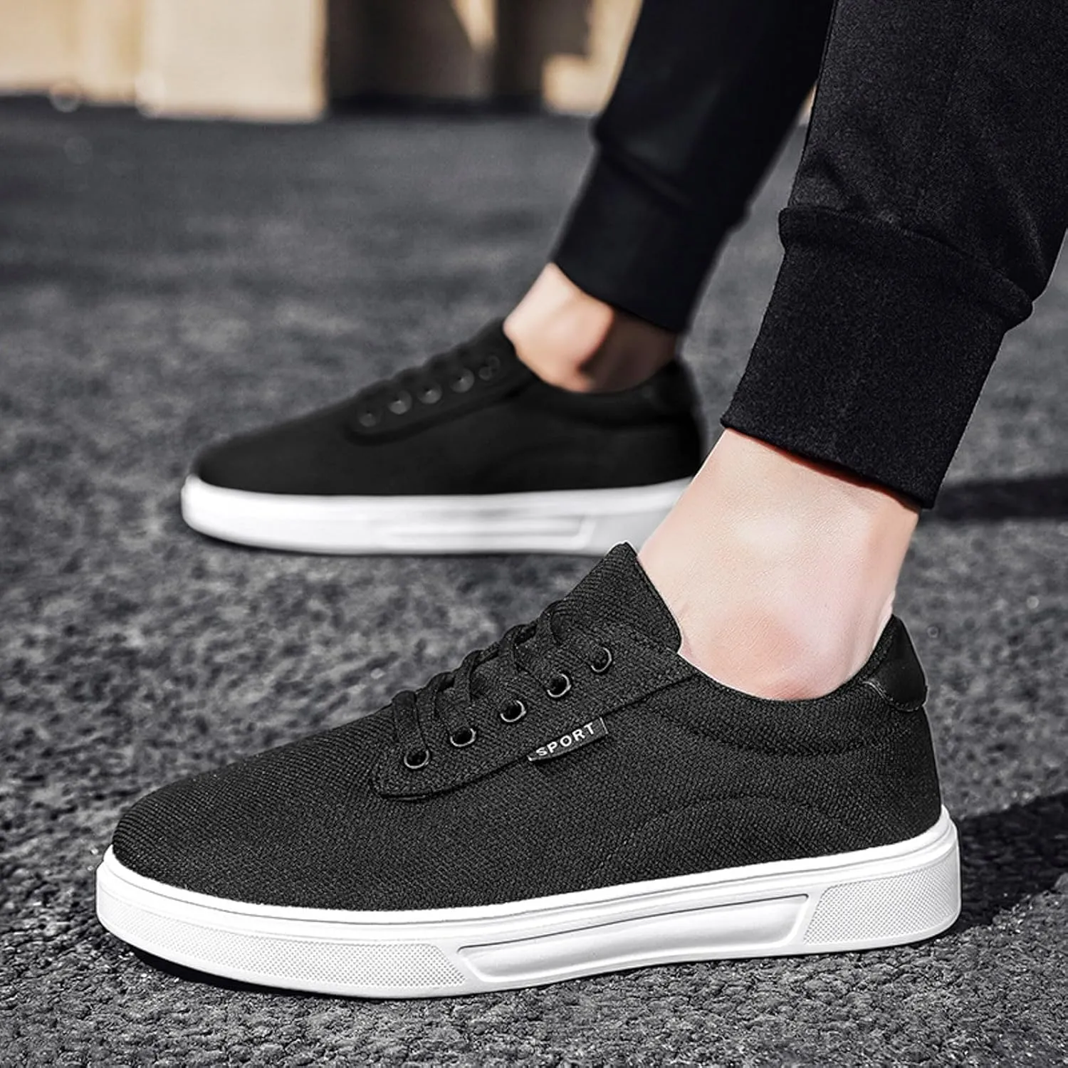 Men's Non Slip Barefoot Minimalist Shoes Business Mesh Breathable Walking Shoe Breathable Lace Up Shoes for Men