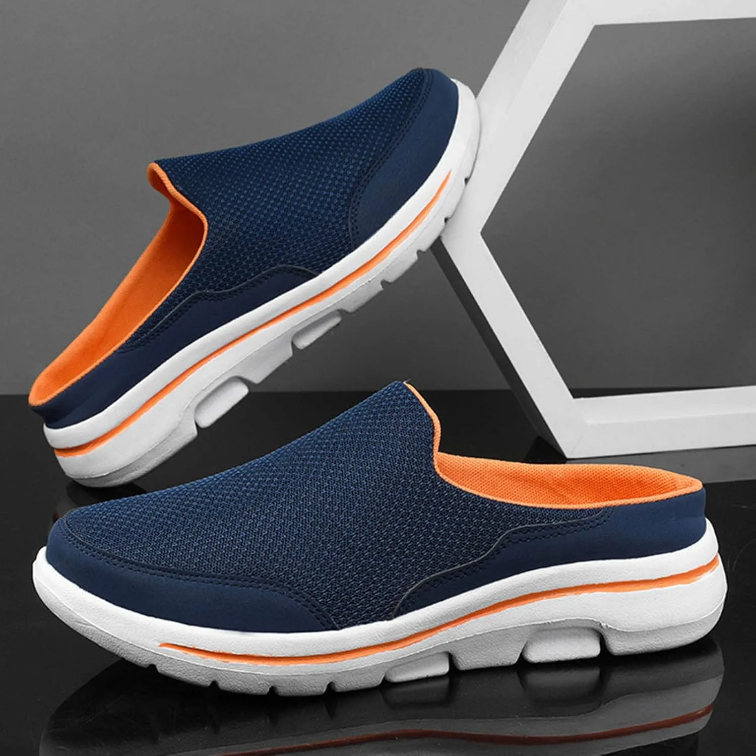 Men's Non Slip Barefoot Minimalist Shoes Lightweight Sport Gym Jogging Walking Sneaker Convenient Slip on Shoes