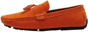 Men's Nubuck Leather Loafers with Tassel - Lightweight Anti-Slip Driving Loafers, Slip-On Style for Casual, Wedding & Work