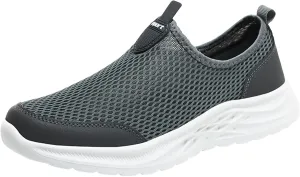 Men's Orthopedic Comfortable Slip-On Shoes Lightweight Breathable Slip On Running Shoe Supportive Walking Shoes