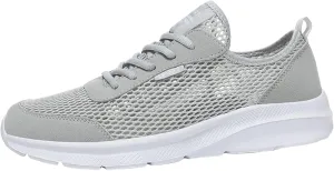 Men's Running Shoes Comfortable Sneakers Casual Lightweight Breathable Lace Up Mesh Walking Sports Shoes