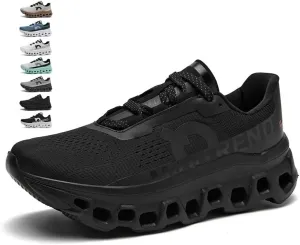 Men's Running Sneakers Shoes Comfortable Cushioned Mens Road Running Shoes, Slip on Breathable Soft Bottom Casual Athletic Shoes, Walking Tennis Jogging Workout Men Wide Trainers