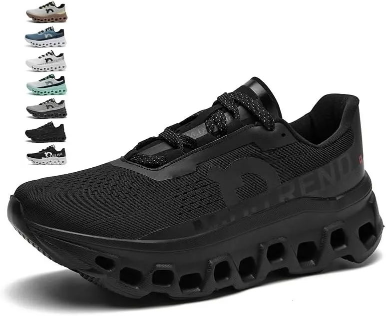 Men's Running Sneakers Shoes Comfortable Cushioned Mens Road Running Shoes, Slip on Breathable Soft Bottom Casual Athletic Shoes, Walking Tennis Jogging Workout Men Wide Trainers