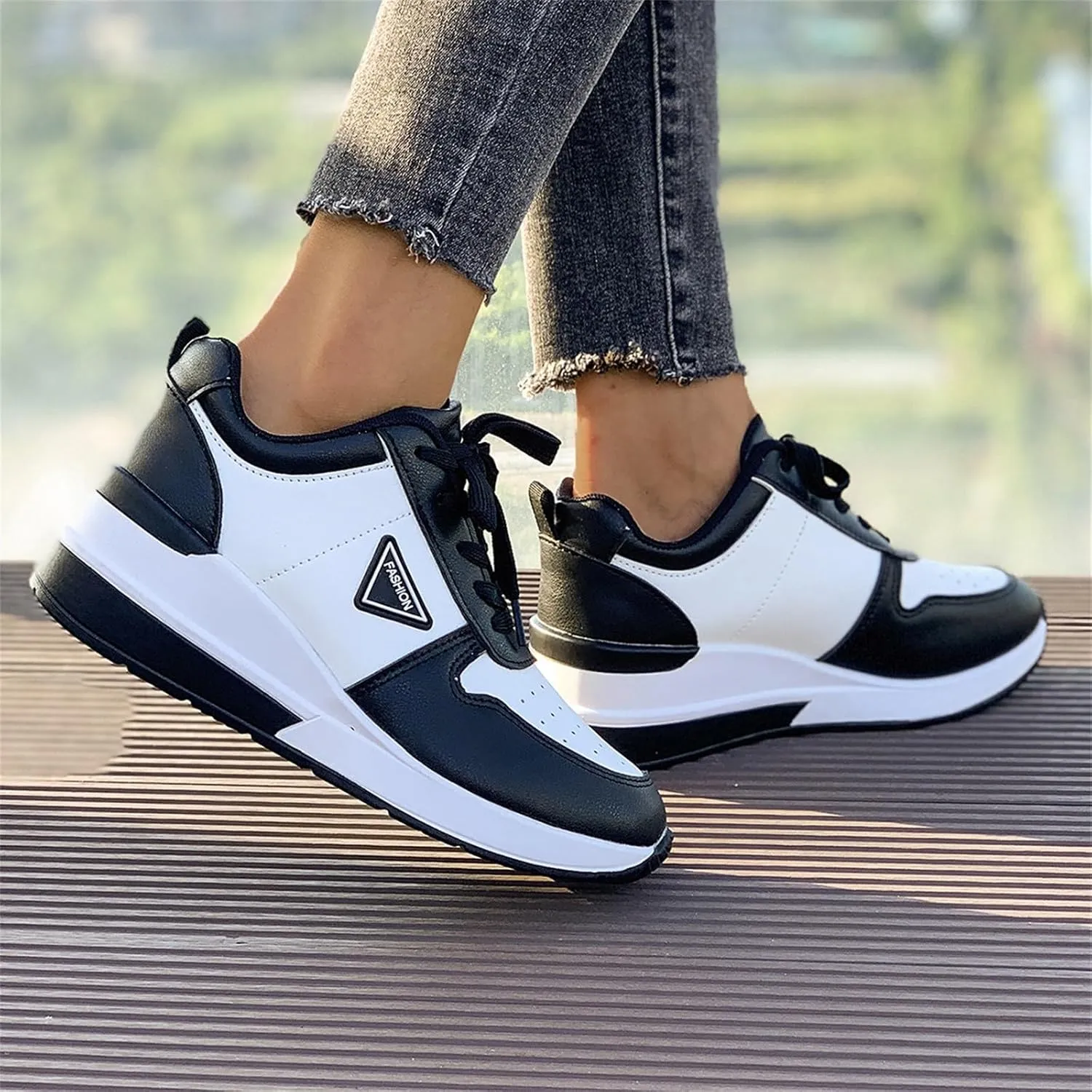 Mens Slip On Sneakers Wide Width Womens Dress Shoes Women's Loafer Flat Comfortable Dressy Slip on Black Loafers Women Platform Women's Fashion Sneakers Slip On