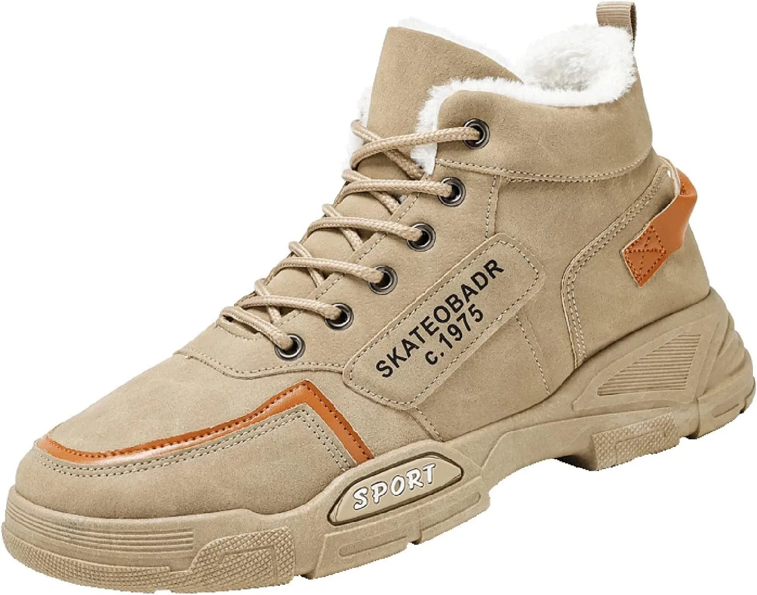 Men's Slip Shoes Men Shoes Winter Plush Casual Men Warm Work Clothes Casual for