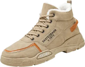 Men's Slip Shoes Men Shoes Winter Plush Casual Men Warm Work Clothes Casual for