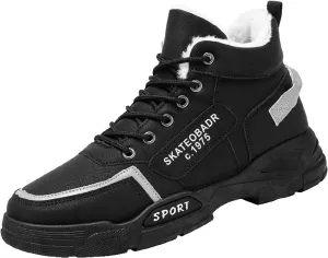 Men's Slip Shoes Men Shoes Winter Plush Casual Men Warm Work Clothes Casual for