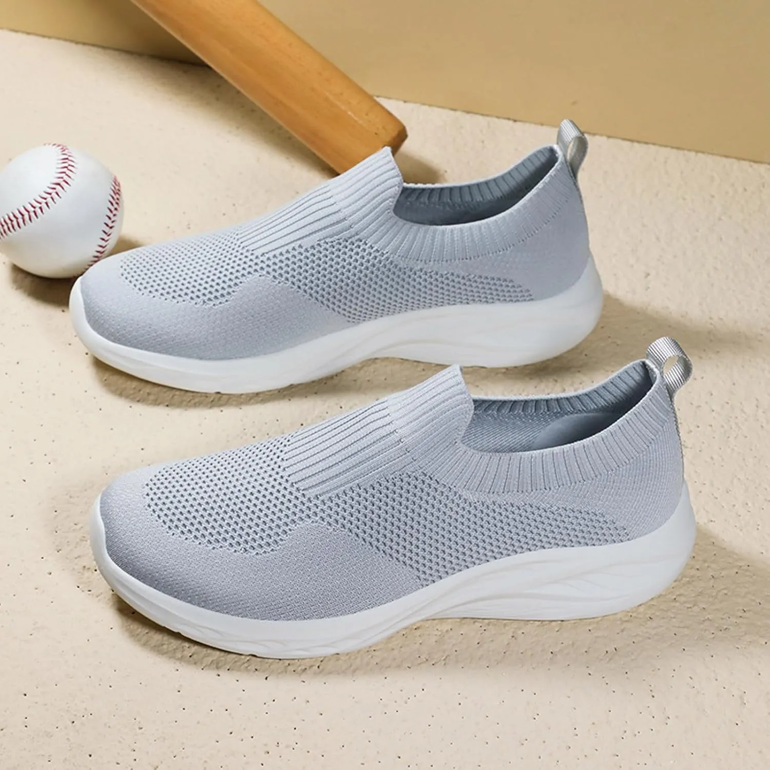 Men's Sport Breathable Mesh Shoes Comfortable Breathable Lightweight Tennis Shoe Arch Support Plantar Fasciitis