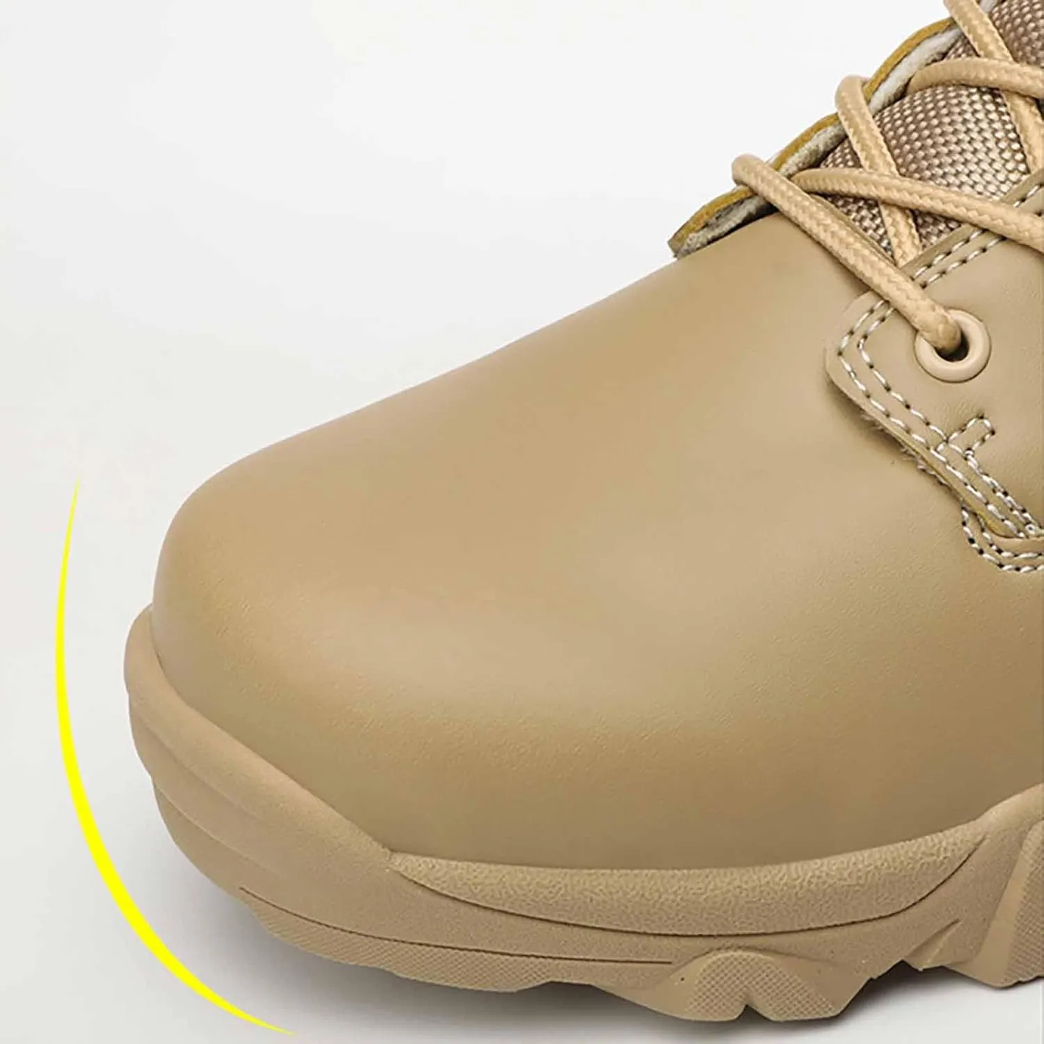 Men's Tactical Boots, Men's Waterproof Hiking Boots with Sports Socks Durable Combat Boots Outdoor Lightweight Work Boots Men's Tactical Army Boots