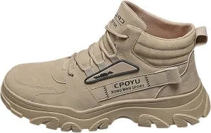 Mens Tennis Shoes Men Fashion Walking Sneakers Non Slip Work Shoes Comfortable Leather Casual Athletic Tennis