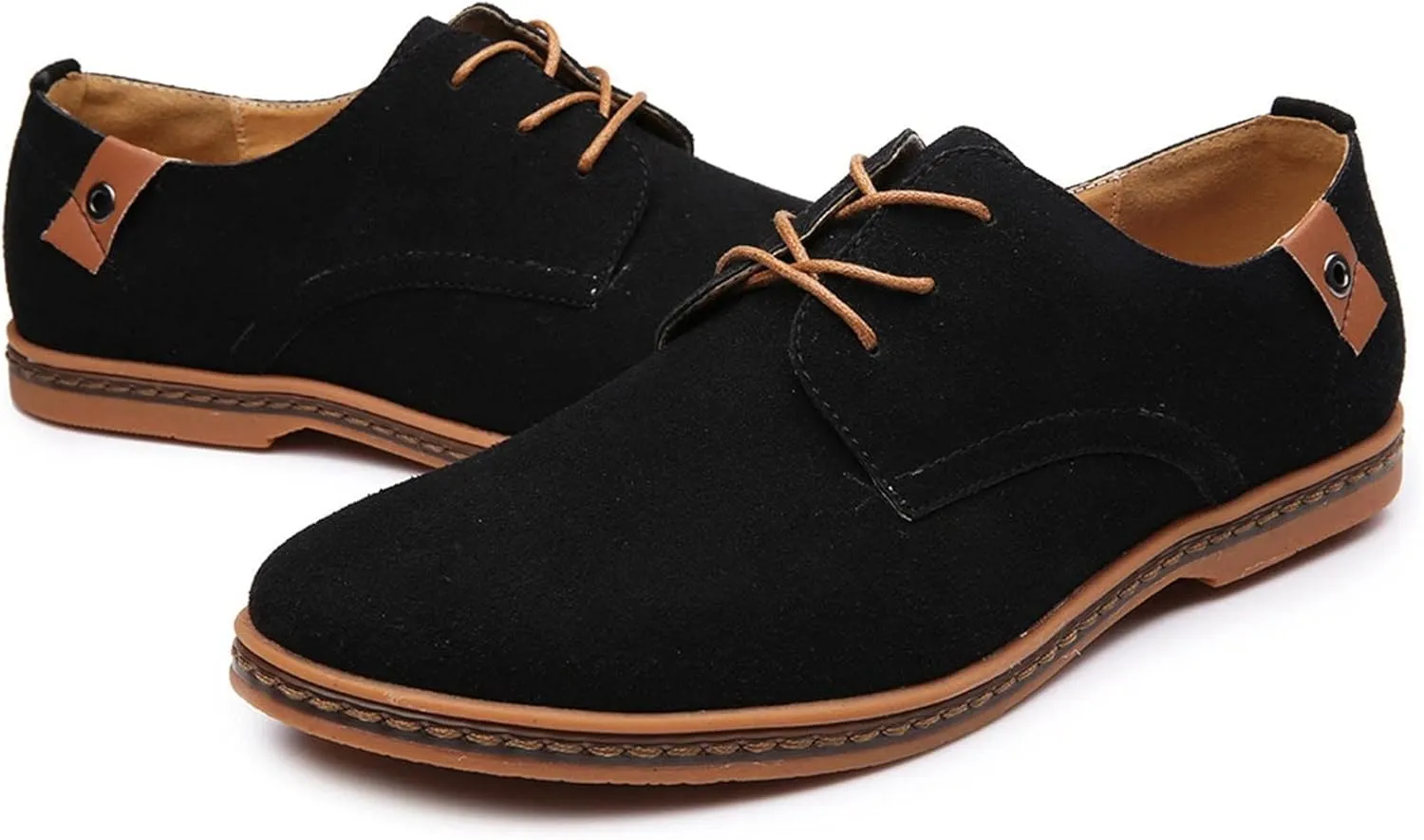 Mens Tennis Shoes Men's Fashion Casual Solid Lace Up Oxfords Leather Shoes Male Business