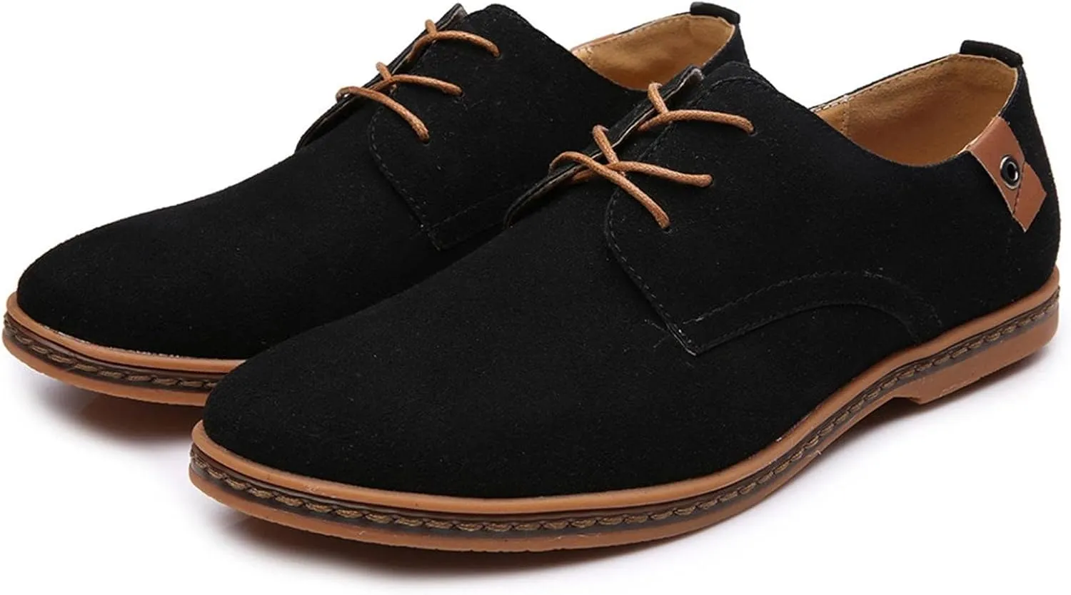 Mens Tennis Shoes Men's Fashion Casual Solid Lace Up Oxfords Leather Shoes Male Business