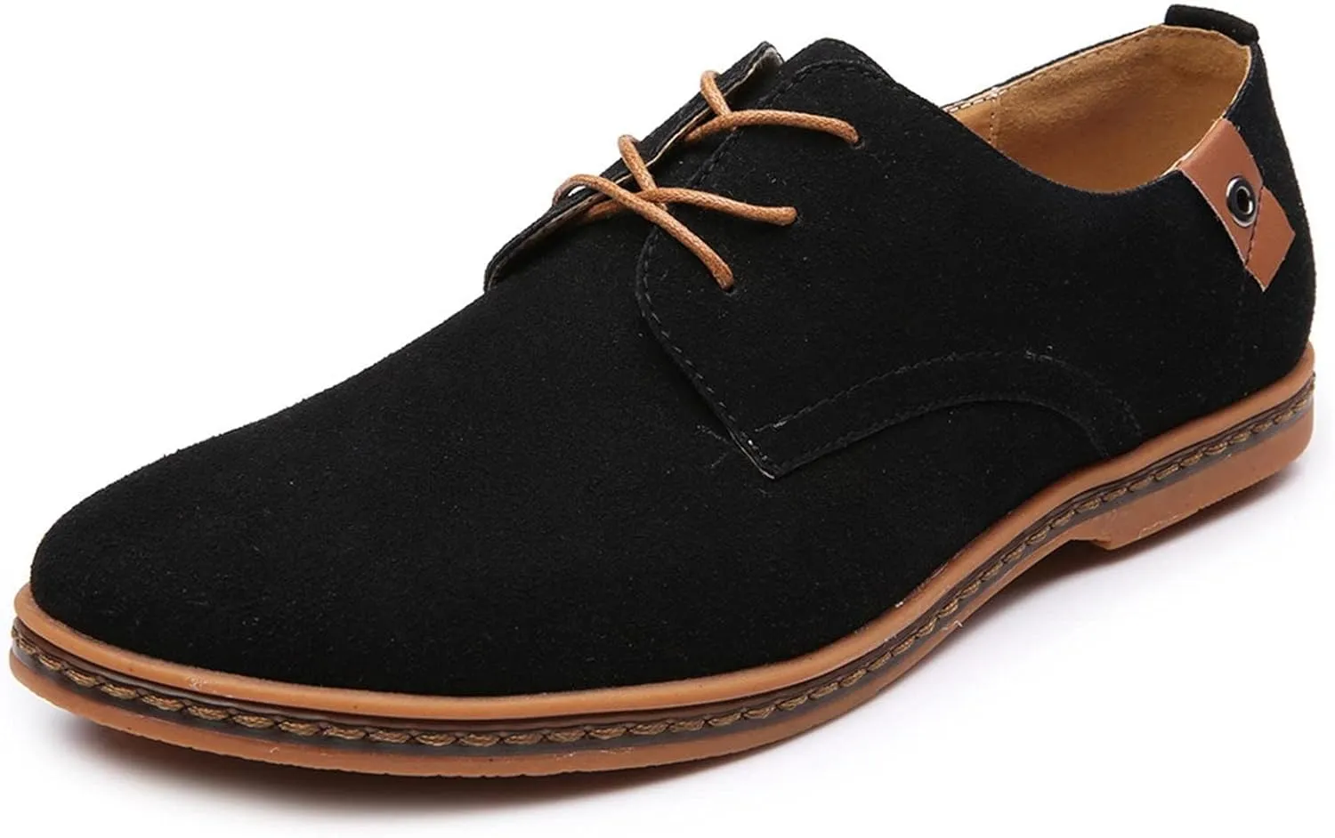 Mens Tennis Shoes Men's Fashion Casual Solid Lace Up Oxfords Leather Shoes Male Business