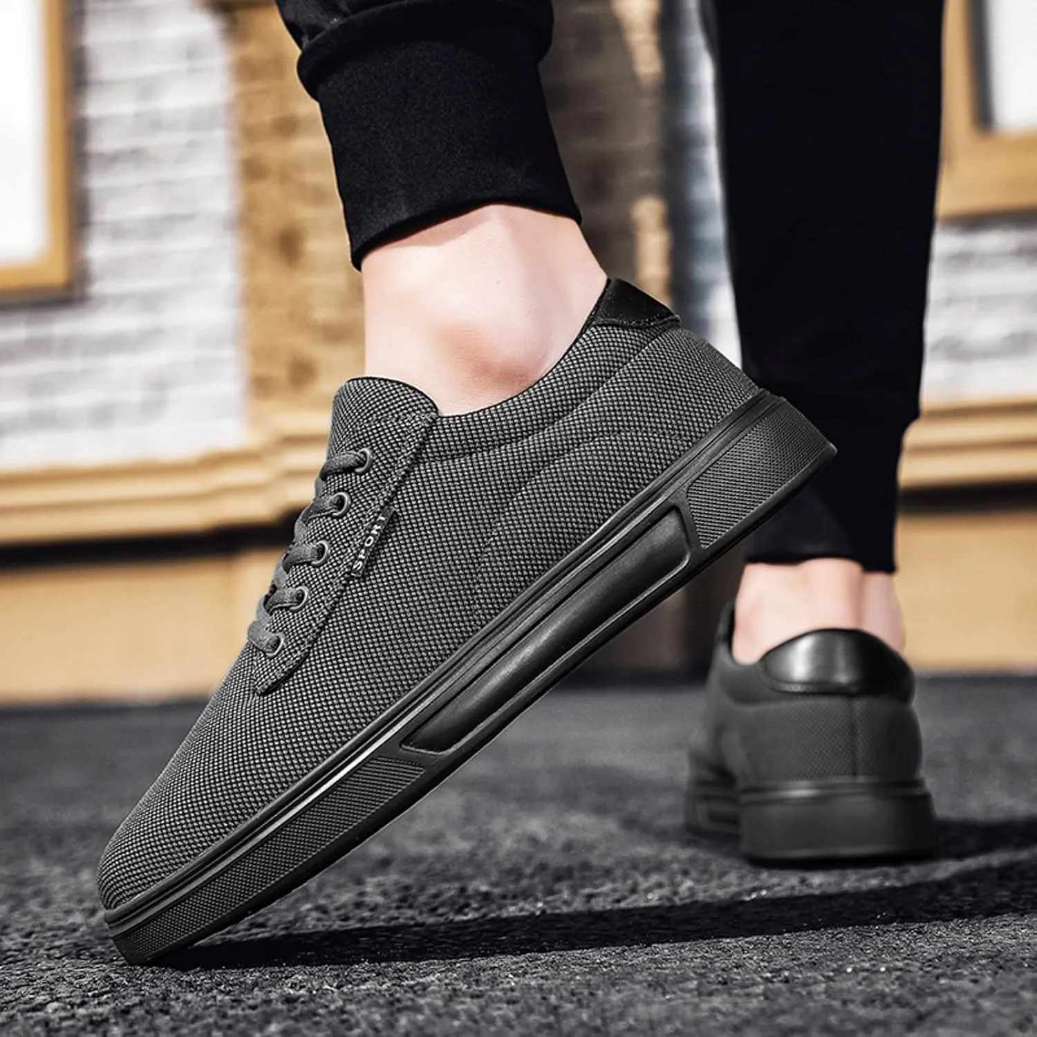 Men's Walking Shoes Sports Low Top Mountaineering Classic Breathable Slip On Loafers