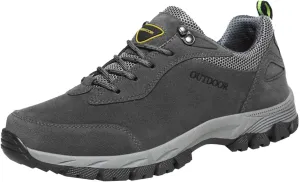 Men's Walking Shoes Waterproof Hiking Shoes Slip on Orthopedic Sneakers Outdoor Non Slip Shoes Casual Trail Shoes