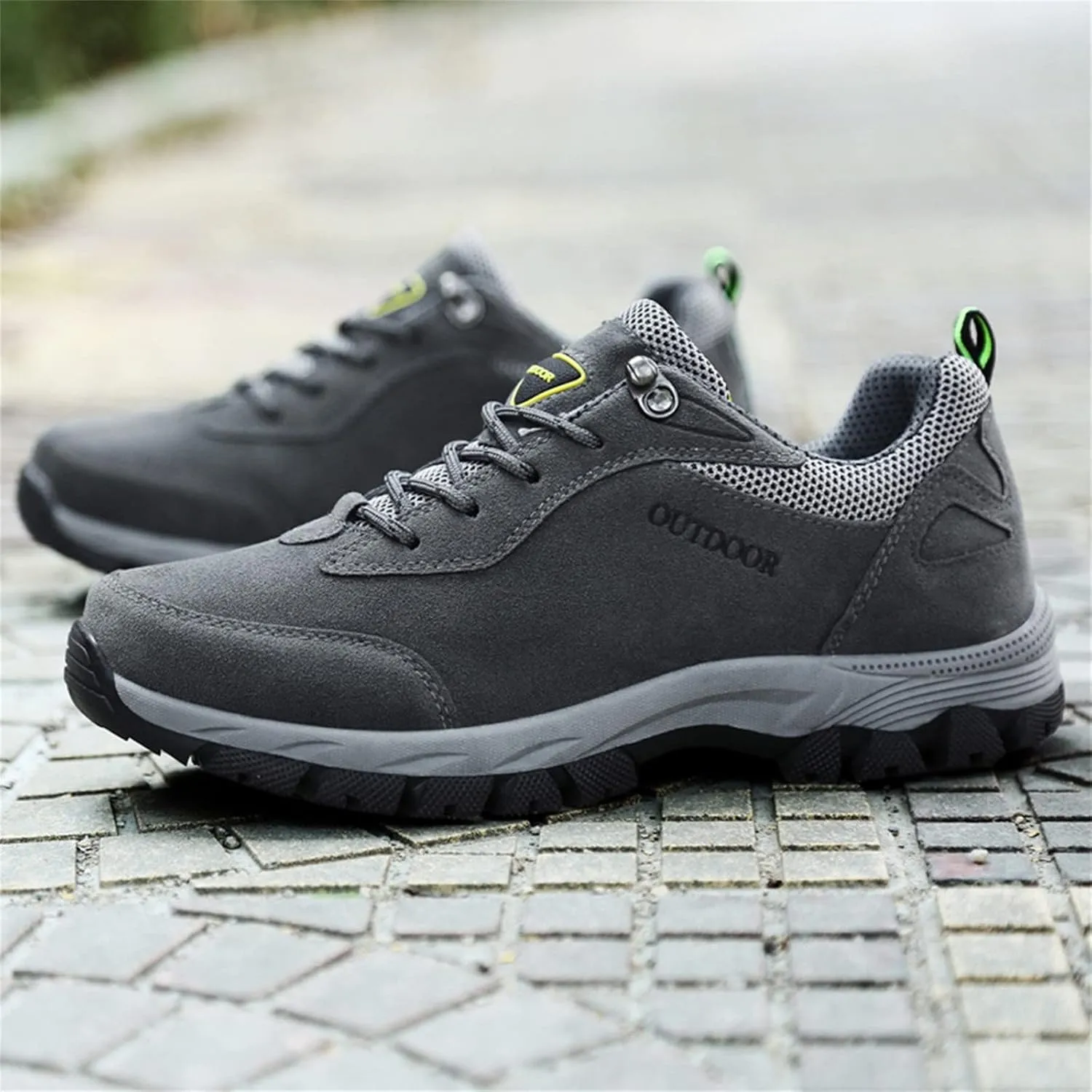 Men's Walking Shoes Waterproof Hiking Shoes Slip on Orthopedic Sneakers Outdoor Non Slip Shoes Casual Trail Shoes