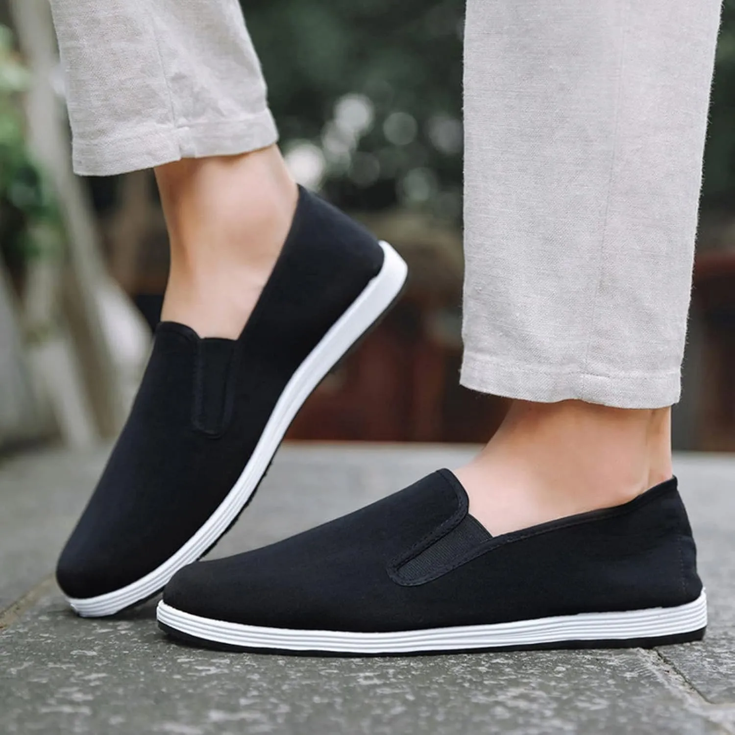 Men's Walking Sneakers Sports Athletic Workout Shoes Casual Comfortable Breathable Slip-On Sneakers
