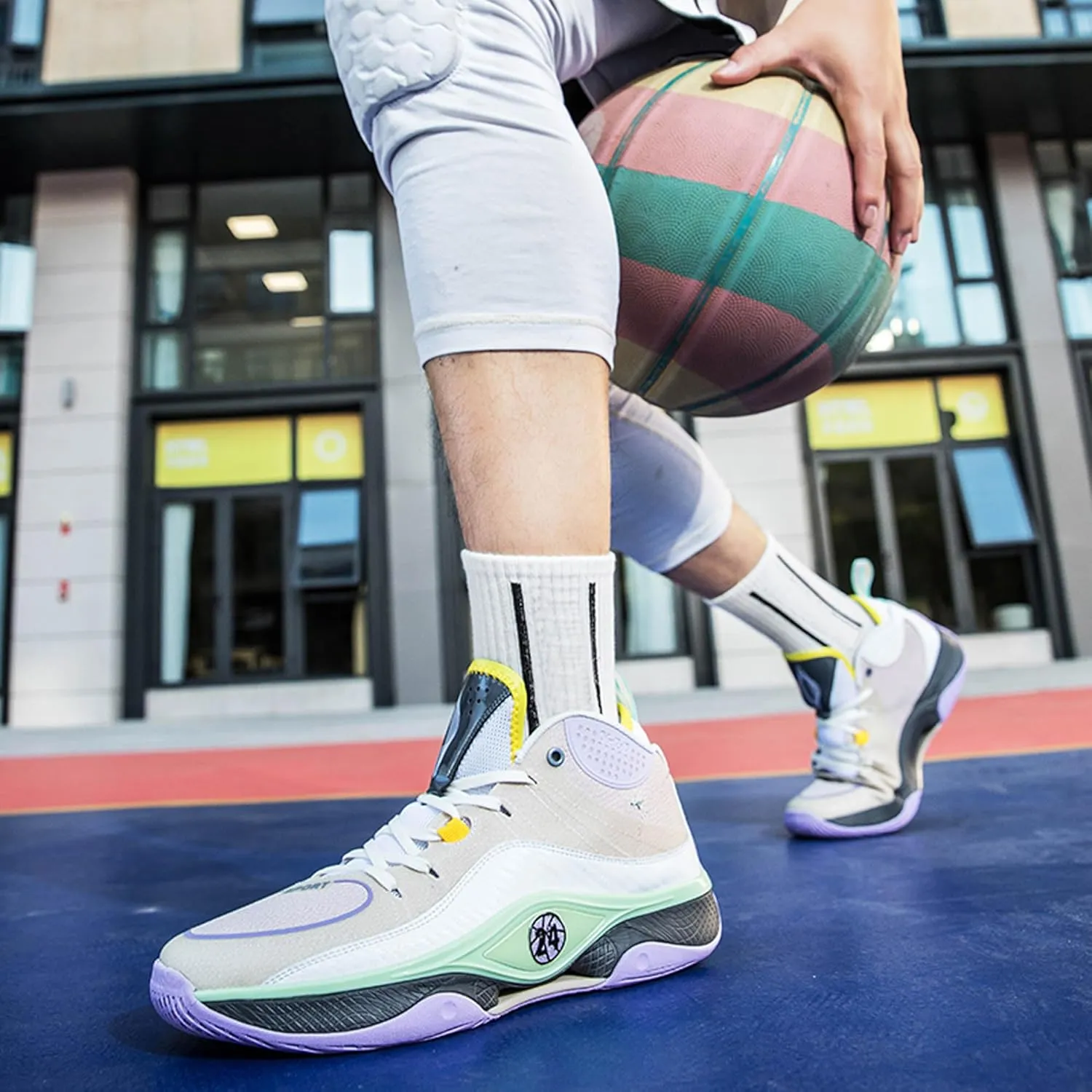 Men's Women's Fashionable Fluorescent Lightweight Casual Basketball Shoes Skateboarding Shoes