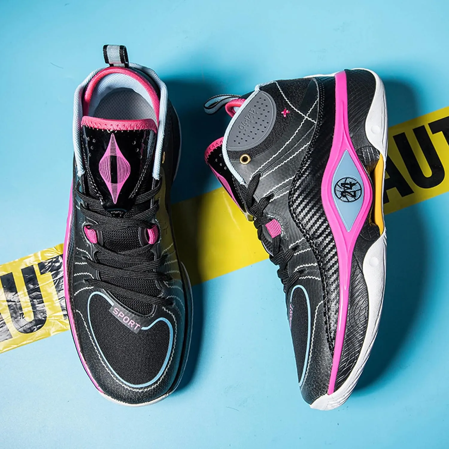 Men's Women's Fashionable Fluorescent Lightweight Casual Basketball Shoes Skateboarding Shoes