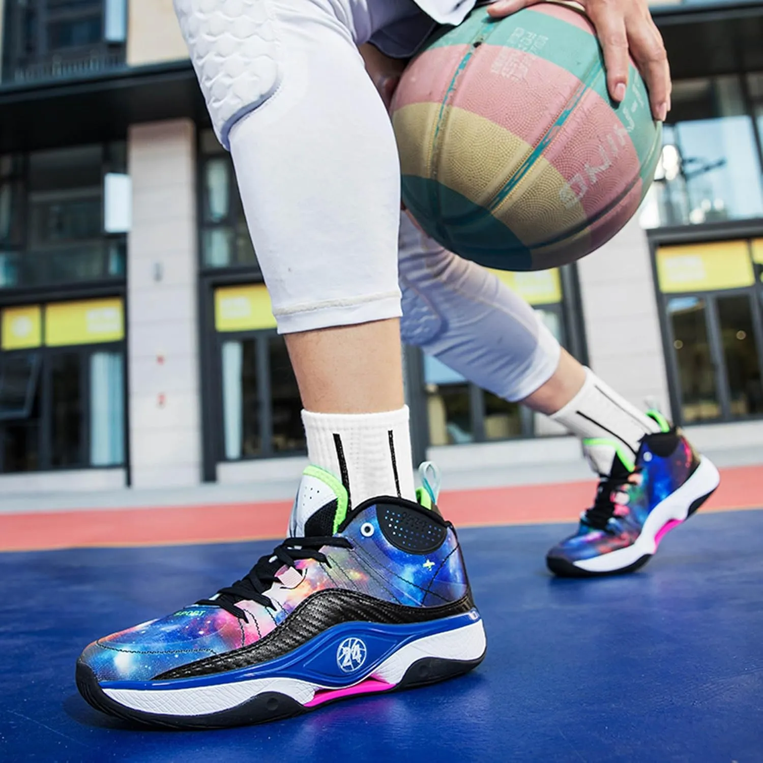 Men's Women's Fashionable Fluorescent Lightweight Casual Basketball Shoes Skateboarding Shoes
