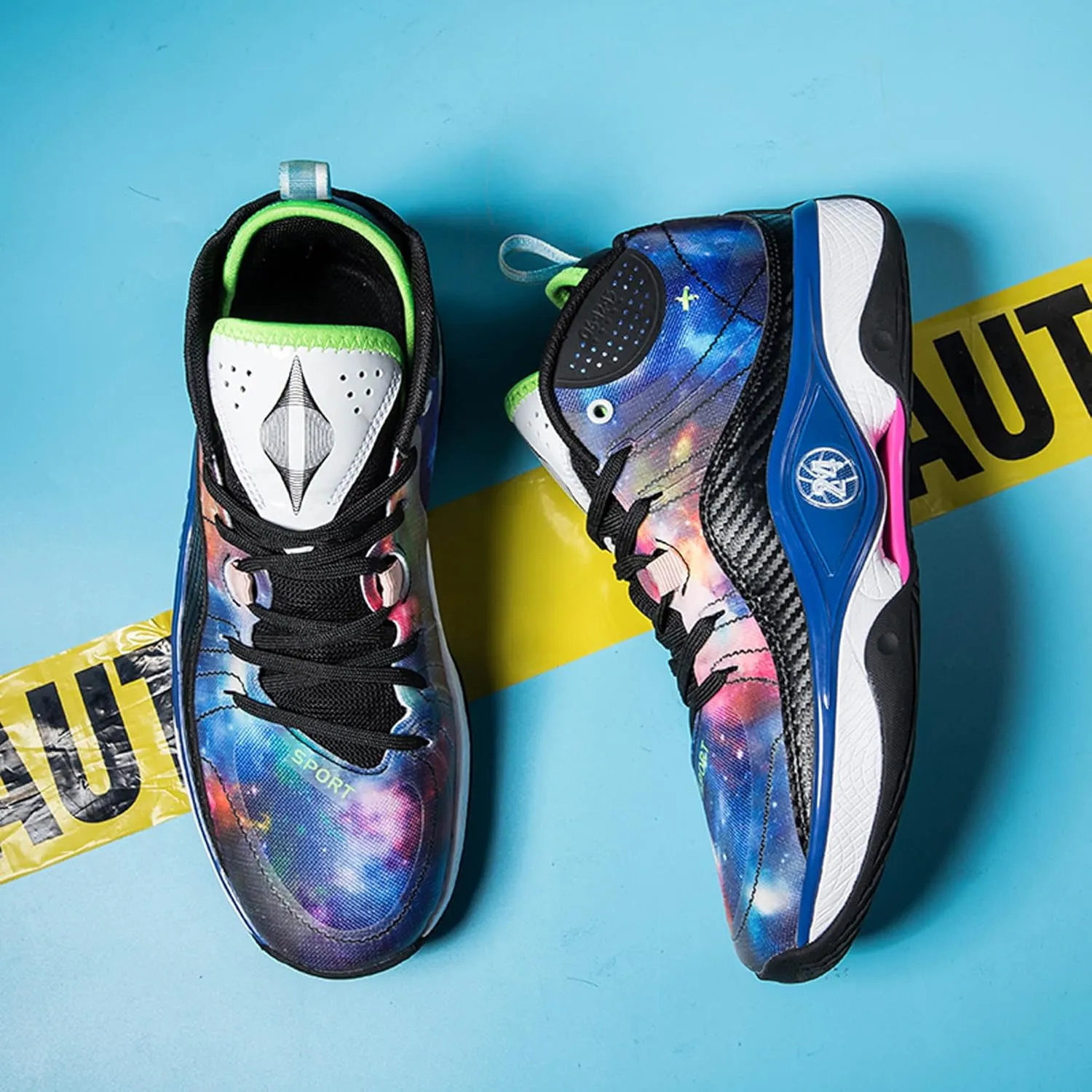Men's Women's Fashionable Fluorescent Lightweight Casual Basketball Shoes Skateboarding Shoes