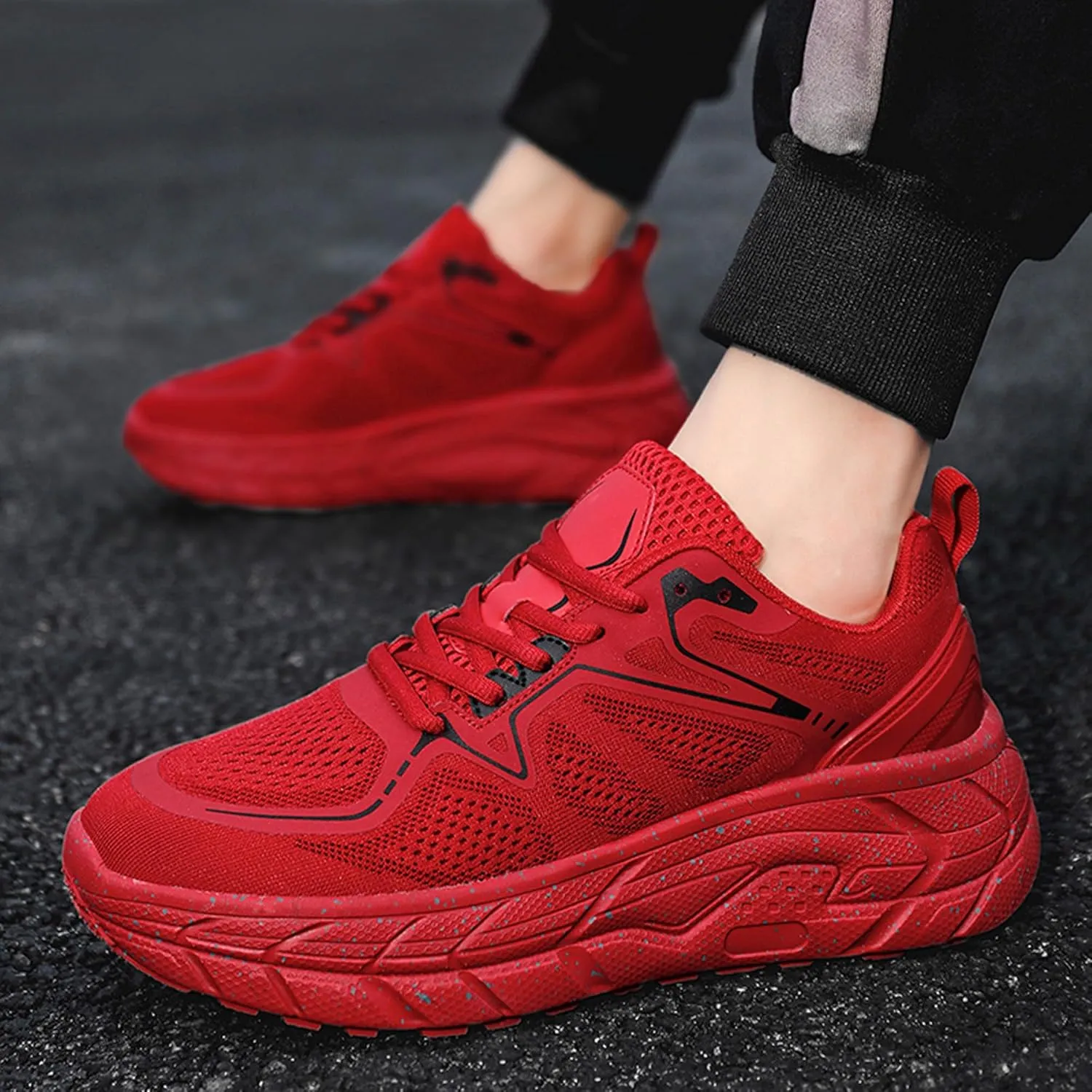 Men's Women's High Top Graffiti Anti Slip Arch Support Casual Sports Basketball Shoes, Men's Breathable Fitness Cushioning Training Running Shoes