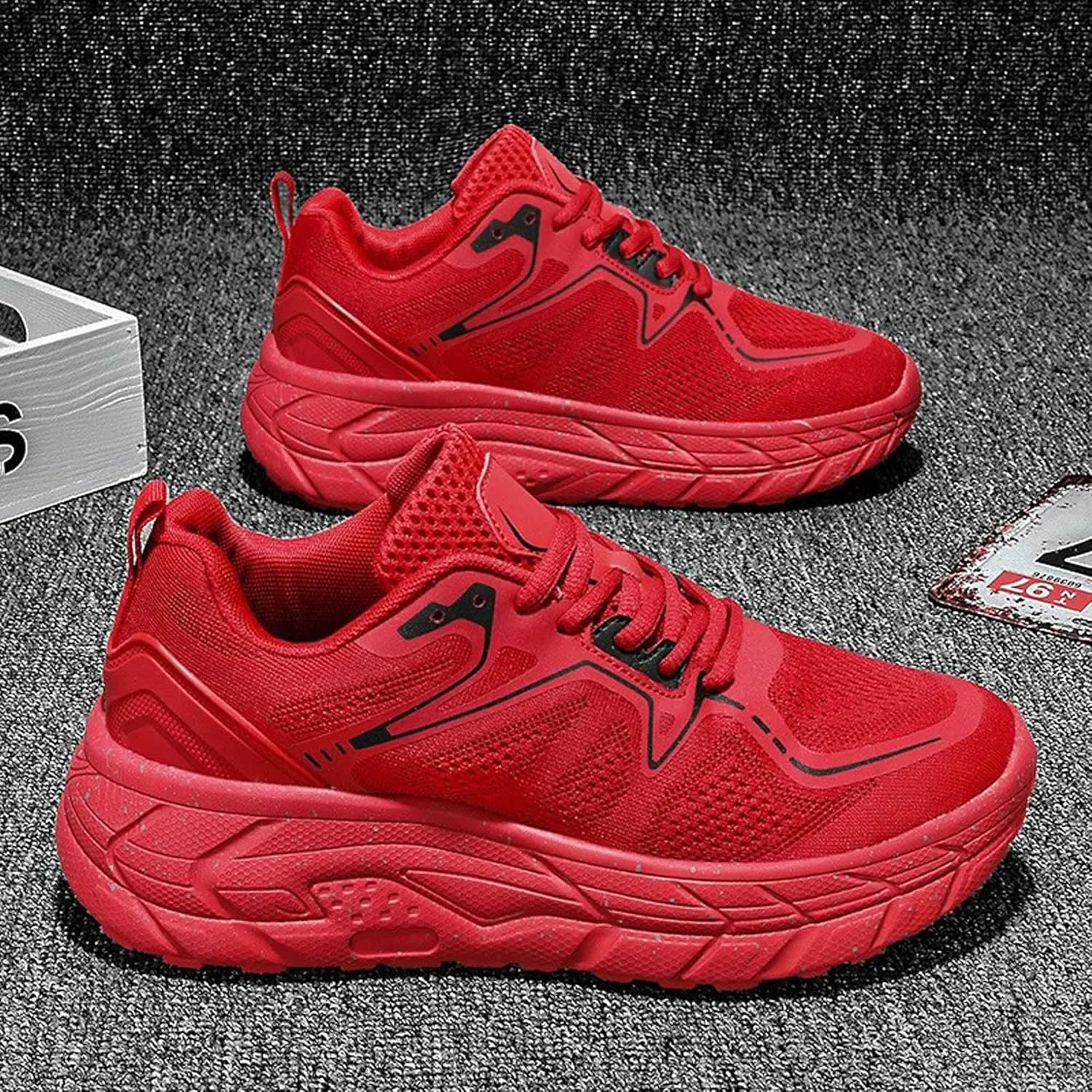 Men's Women's High Top Graffiti Anti Slip Arch Support Casual Sports Basketball Shoes, Men's Breathable Fitness Cushioning Training Running Shoes