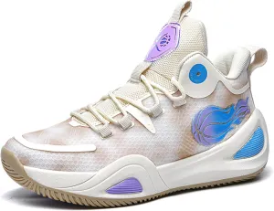 Men's Women's High Top Graffiti Anti Slip Basketball Shoes, Arch Supported Casual Sports Shoes, Men's Breathable Running Shoes, Fitness Cushioning Training Shoes