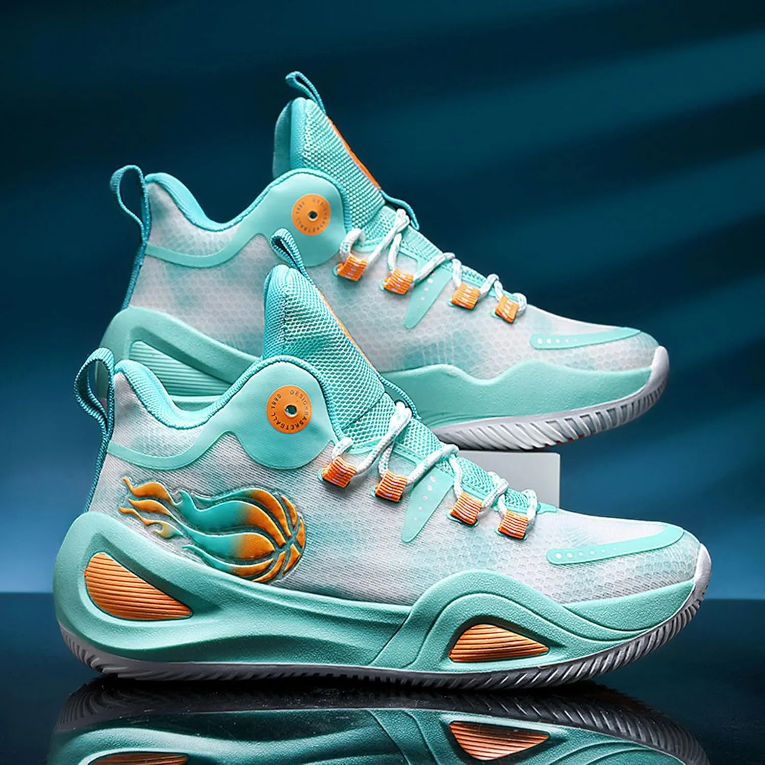 Men's Women's High Top Graffiti Anti Slip Basketball Shoes, Arch Supported Casual Sports Shoes, Men's Breathable Running Shoes, Fitness Cushioning Training Shoes