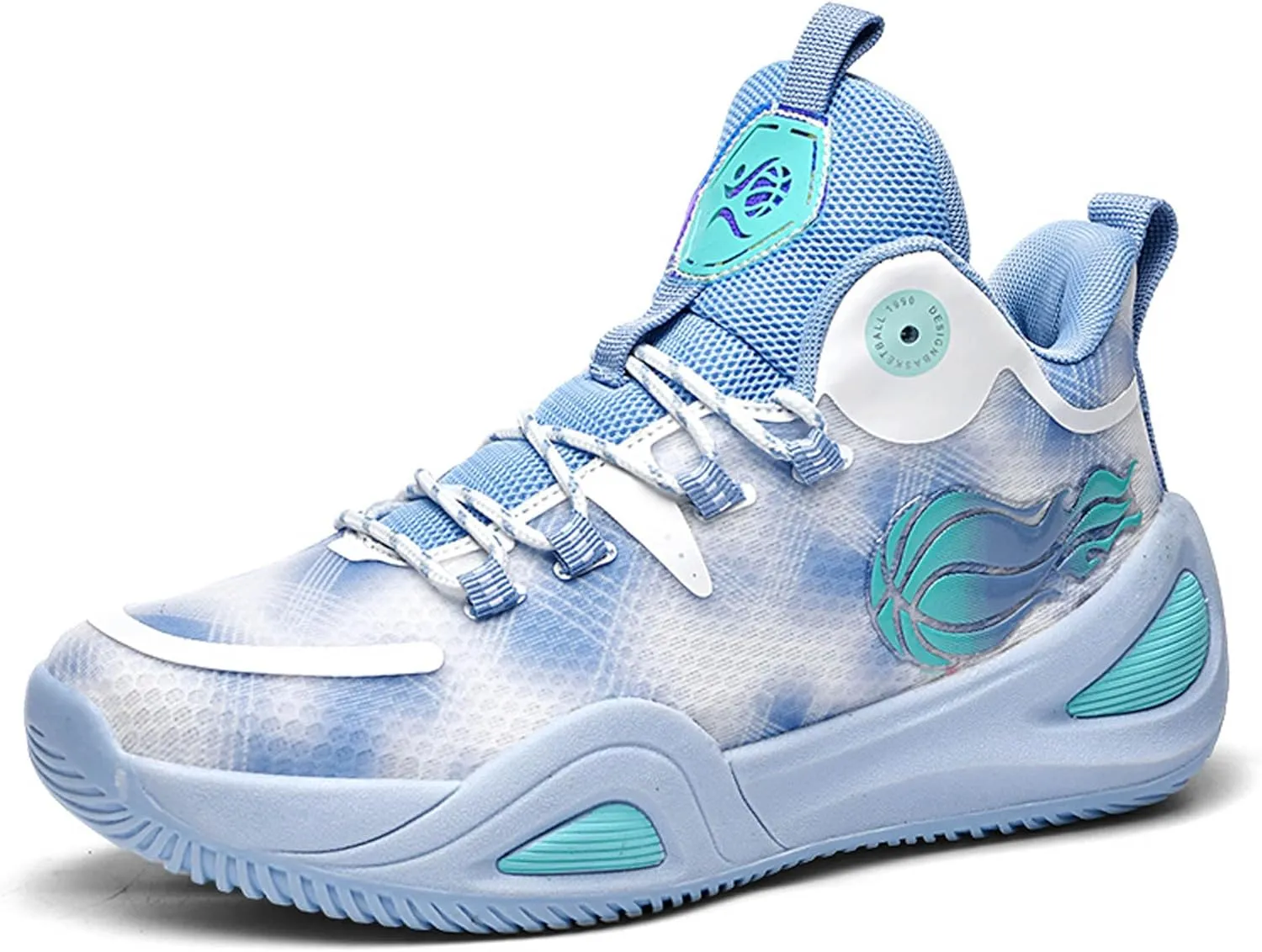 Men's Women's High Top Graffiti Anti Slip Basketball Shoes, Arch Supported Casual Sports Shoes, Men's Breathable Running Shoes, Fitness Cushioning Training Shoes