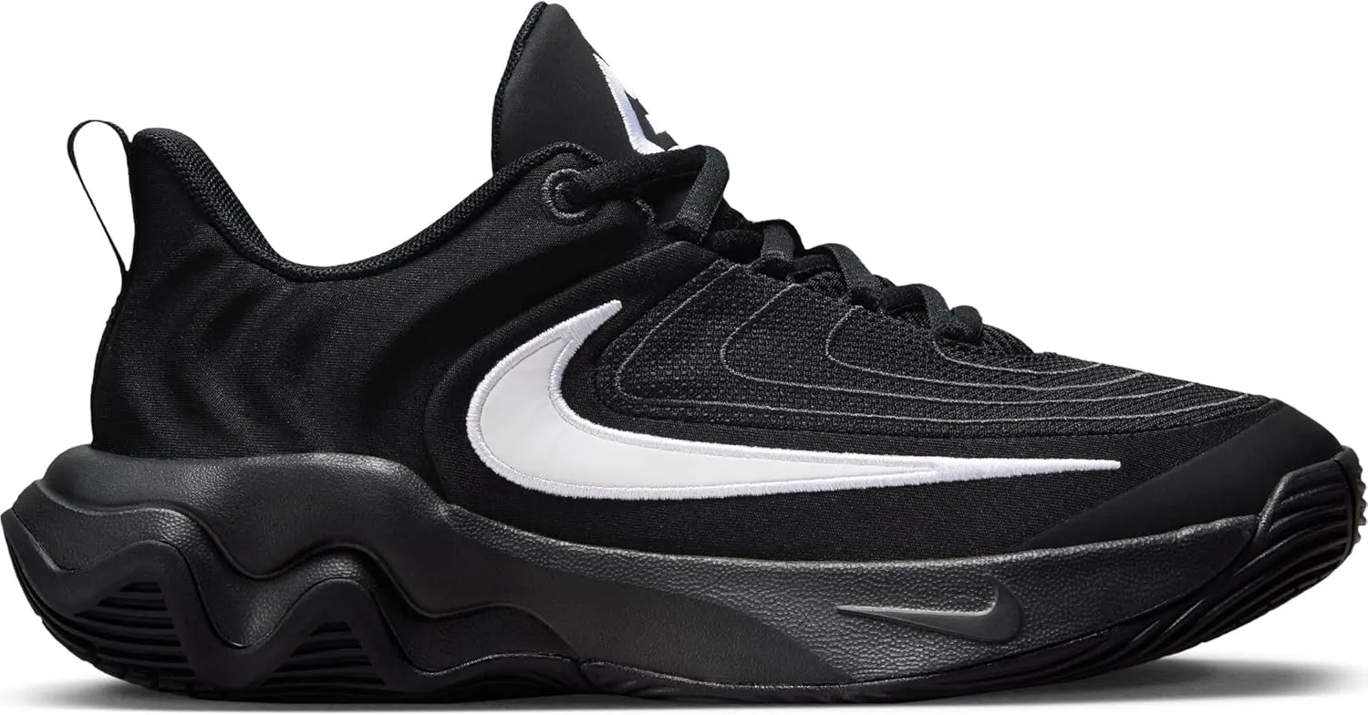 Nike Giannis Immortality 4 Big Kids' Basketball Shoes (FZ6734-001, Black/White/Dark Smoke Grey)