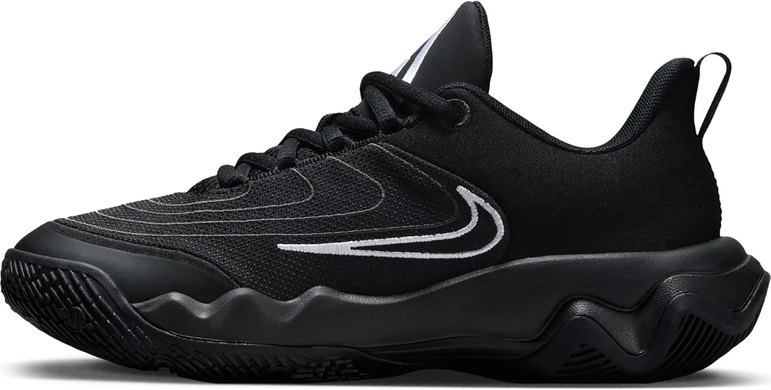 Nike Giannis Immortality 4 Big Kids' Basketball Shoes (FZ6734-001, Black/White/Dark Smoke Grey)
