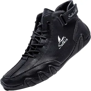 Non Slip Work Sport Shoes for Men Lightweight Breathable Slip on Running Shoe Breathable Diabetic Shoes for Men