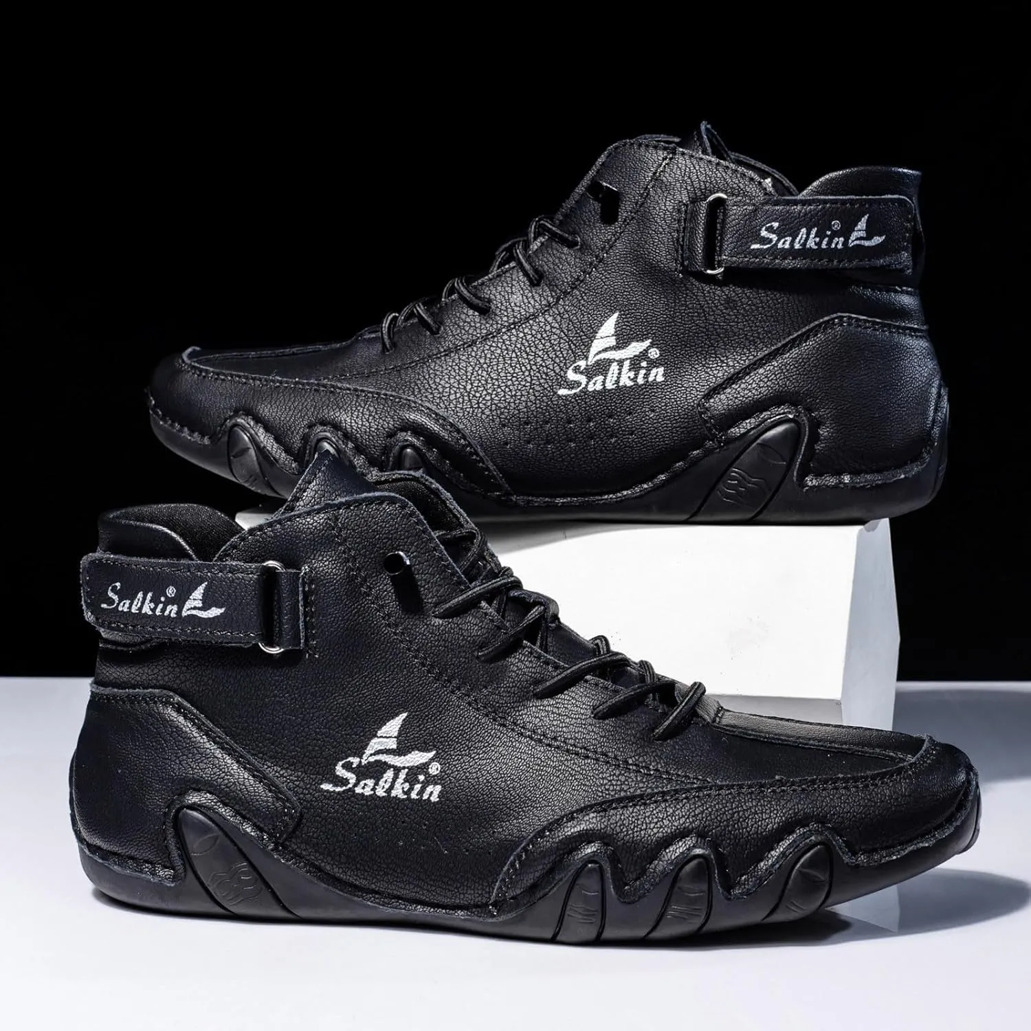 Non Slip Work Sport Shoes for Men Lightweight Breathable Slip on Running Shoe Breathable Diabetic Shoes for Men