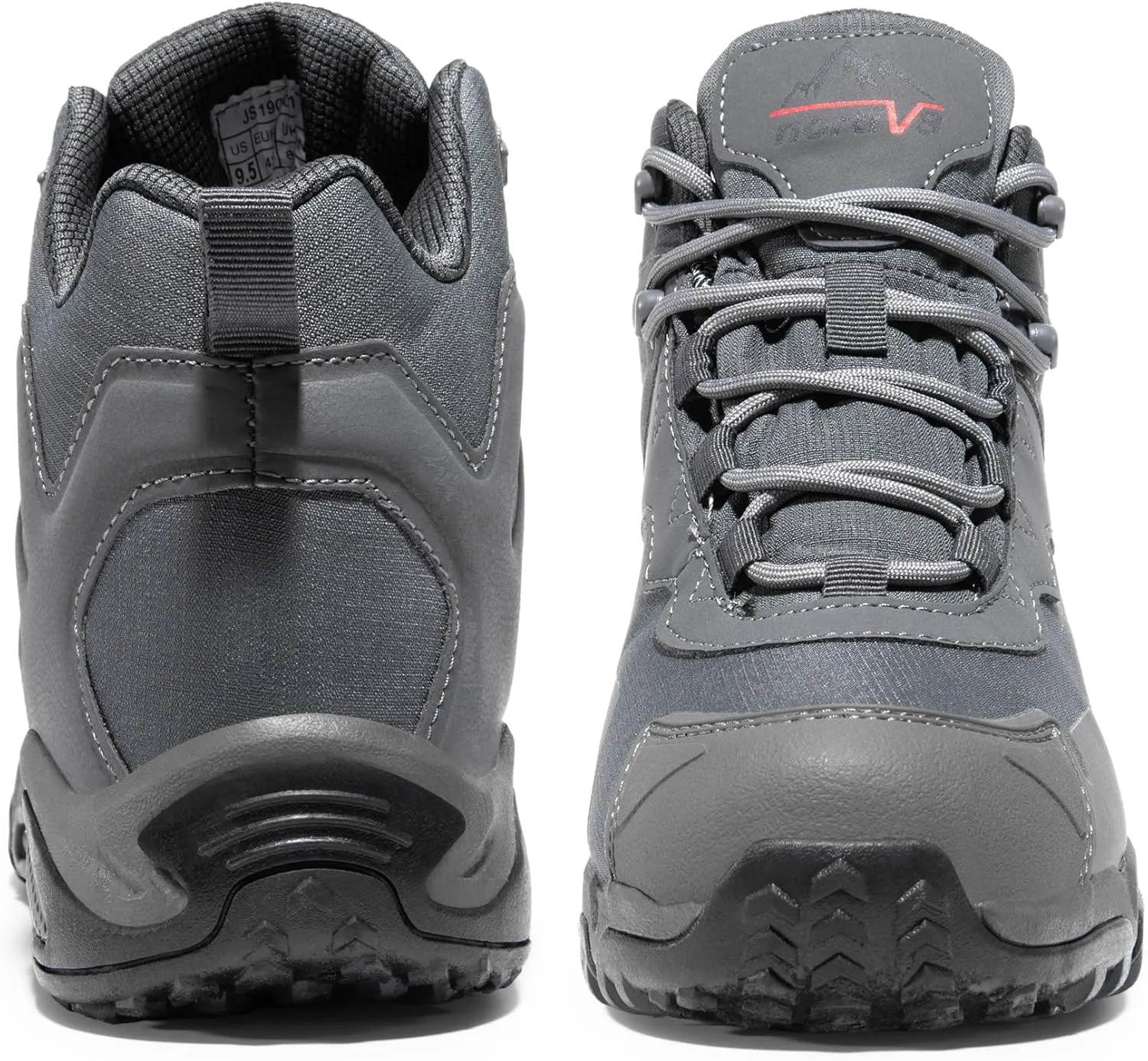 NORTIV 8 Men's Waterproof Hiking Boots, Lightweight Tactical Boots for Men, Mid Ankle Men's Hiking Boots for Trekking Trails, Outdoor Adventures Hiking