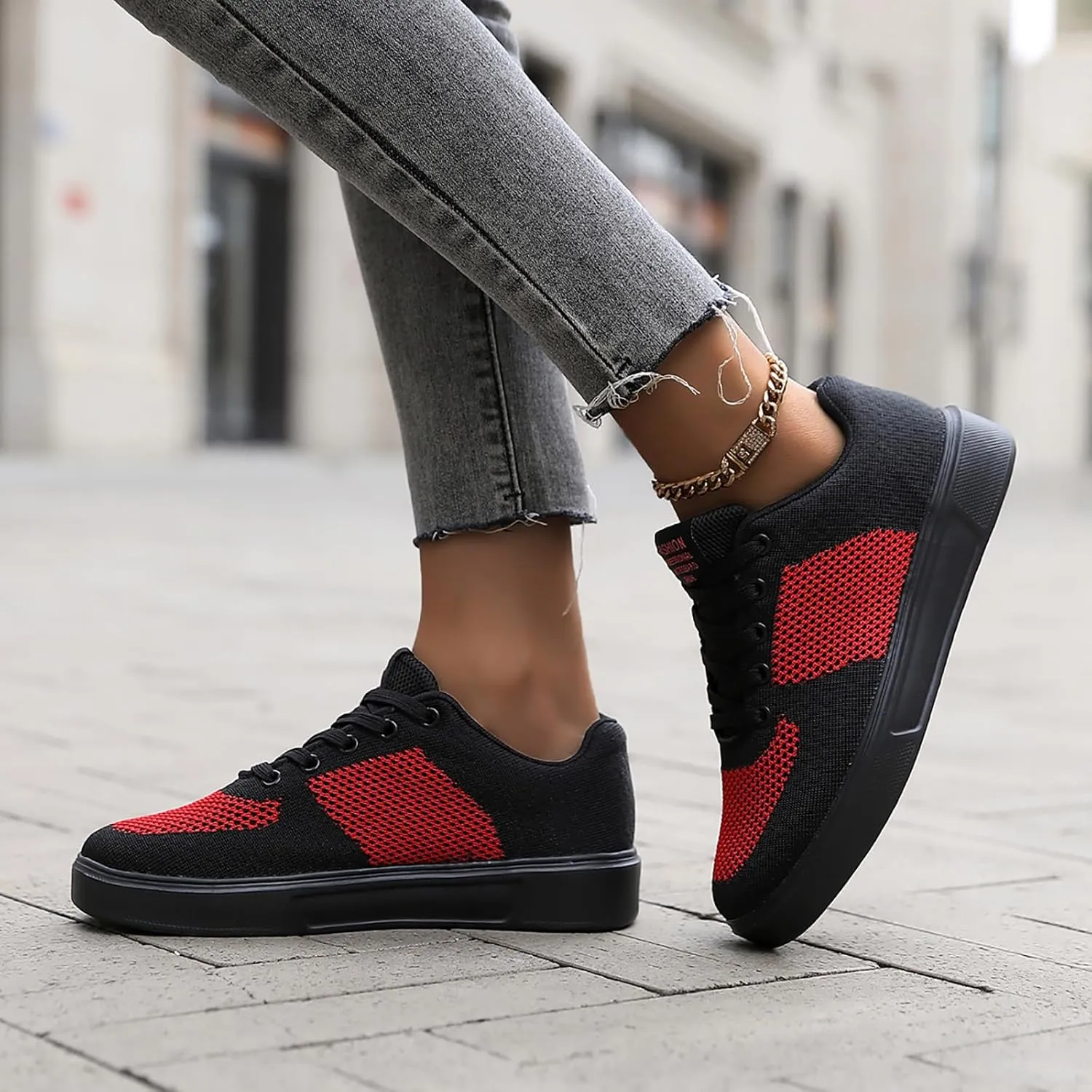 Outdoor Jogging Sneakers for Men Comfortable Breathable Lightweight Tennis Shoe Lightweight Work Shoes for Men