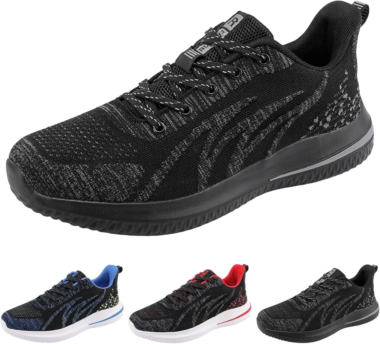 Outdoor Jogging Sneakers for Men Lightweight Breathable Walking Shoe Gym Tennis Lightweight Work Shoes for Men