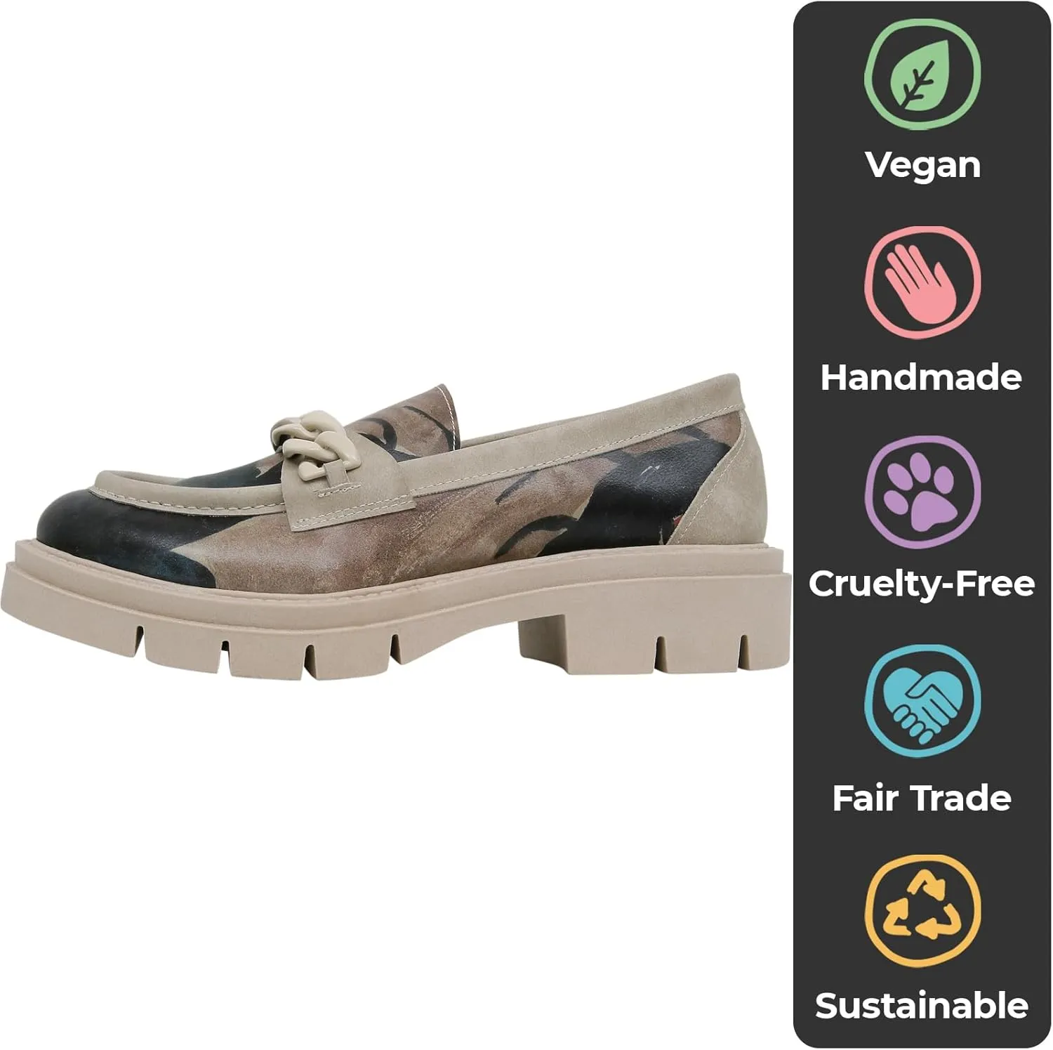 Penny Loafers for Women - Handmade and Vegan Leather Platform Loafers for Women