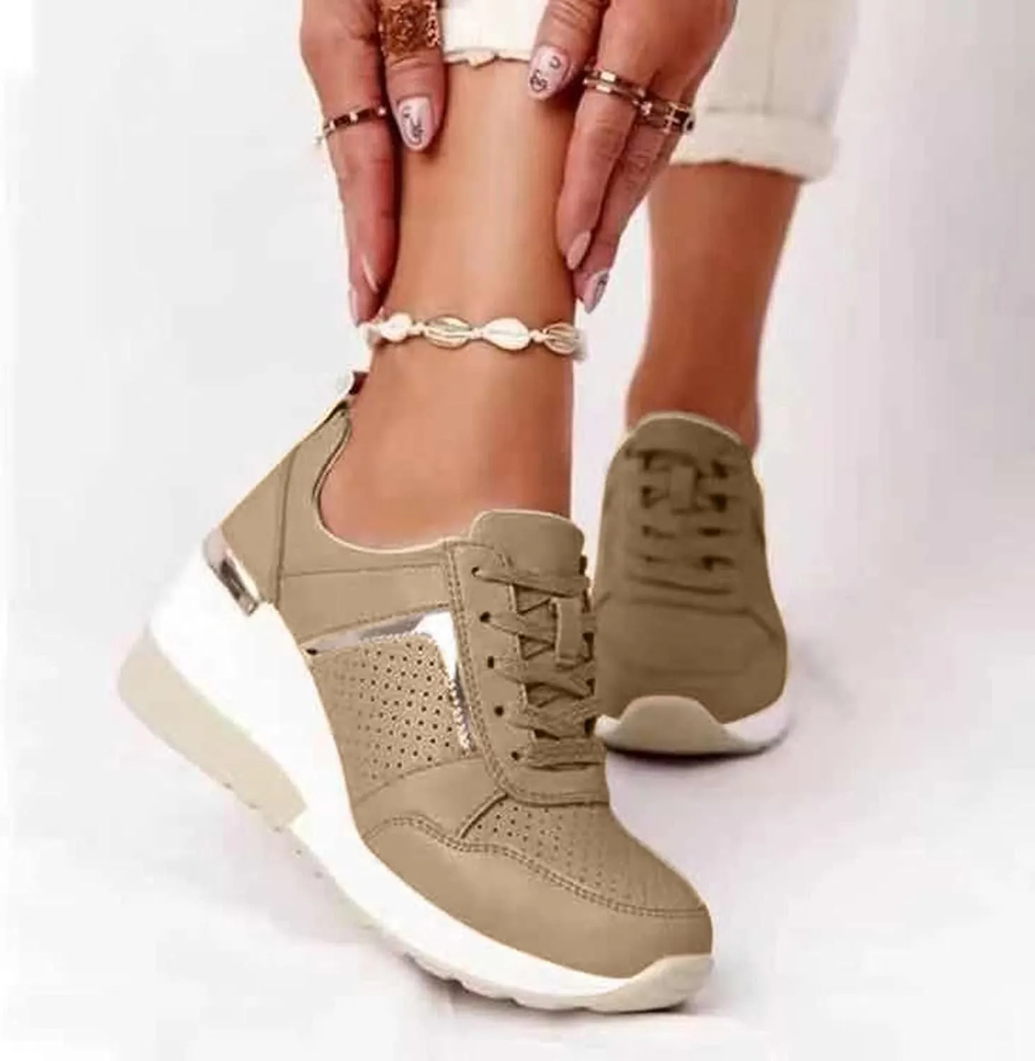 Plantar Fasciitis Shoes Women Non Slip Zapatos Ortopedicos para Mujer De Vestir All Black Platform Tennis Shoes for Women Platform Sneakers for Women Zapatos Negros para Embarazadas