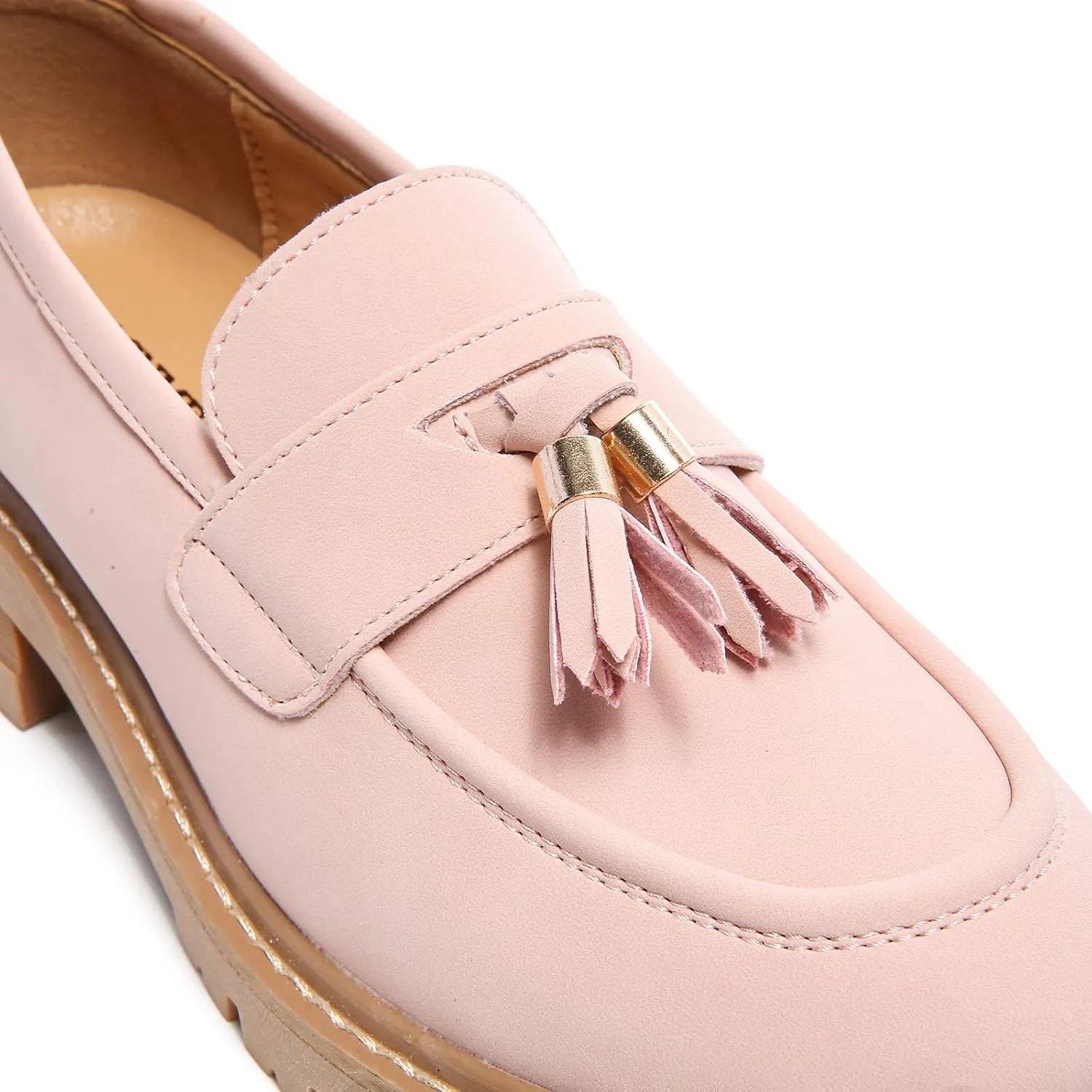 Platform Loafers for Women Patent Leather Loafers for Women Tassel Slip On Loafers Faux Leather