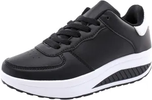 Platform Sneakers for Women Fashion Glitter Women Orthopedic Sneakers Soft Sole Black Slip On Shoes Women Dressy Wide Lightweight Sneakers for Women Size 8 Wide Women's Hiking Shoes Size 5