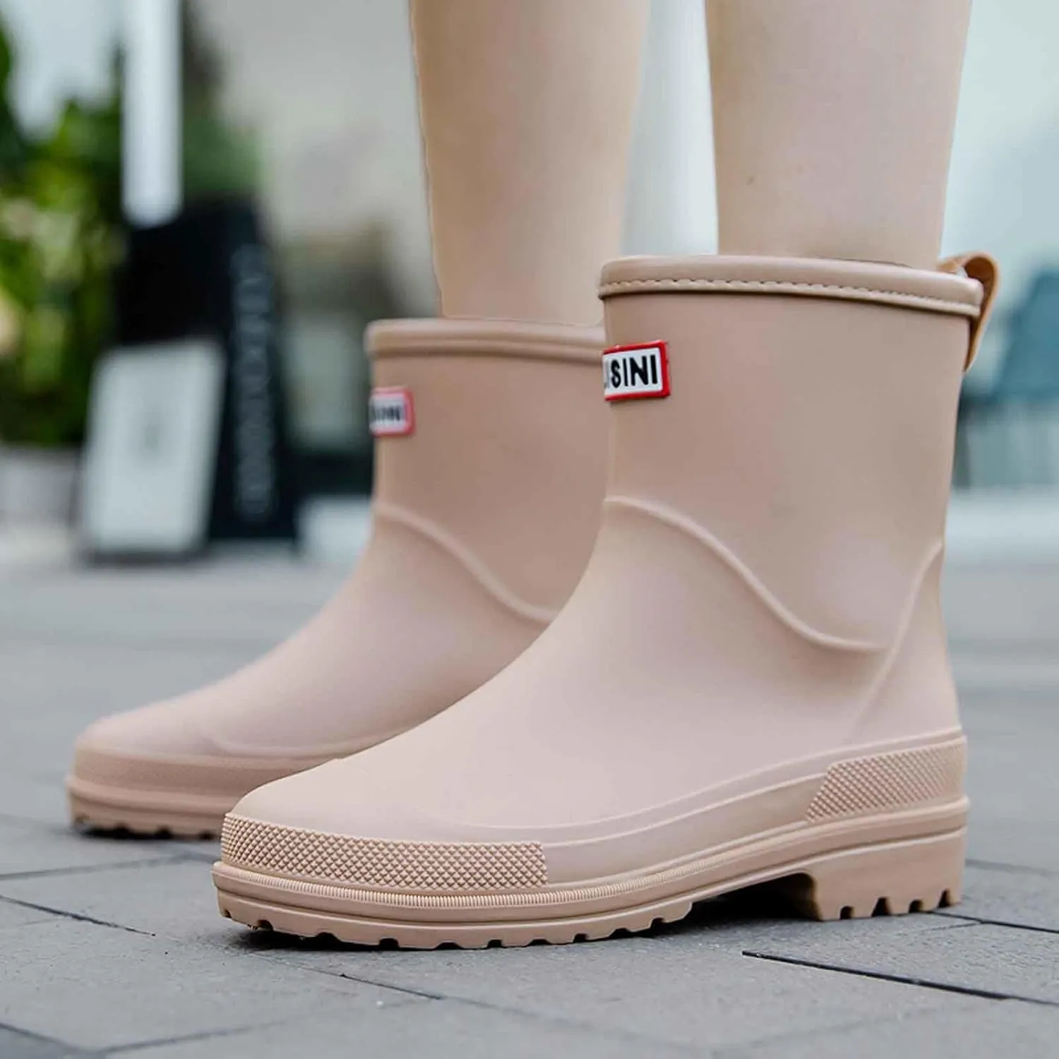Rain Boots Women Short Rubber Slip Lightweight Water Shoes Unisex Original Garden Durable Fishing Boots Outdoor