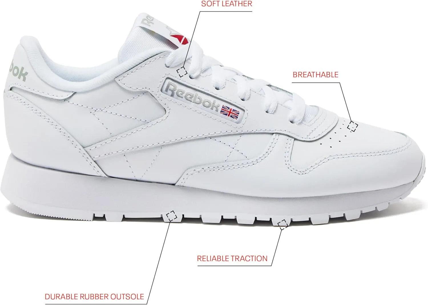 Reebok Men's Classic Leather Sneakers