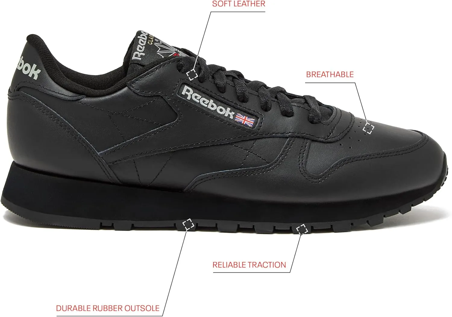 Reebok Men's Classic Leather Sneakers